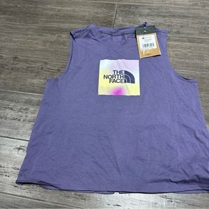 The North  Face Girls G Tie Back Lunar Slate XL Girls 14/16 Top Tank Shirt